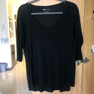 Black Quarter Sleeve Shirt